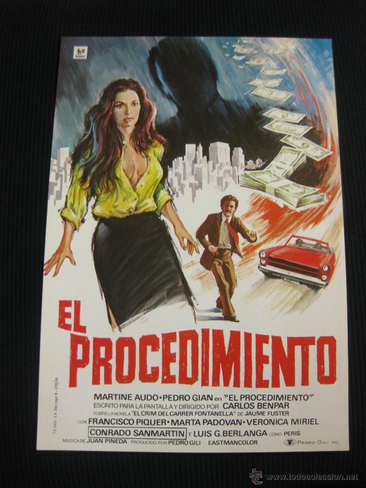 Cine: EL PROCEDIMIENTO...GUIA PUBLICITARIA  DE LA PELICULA.
