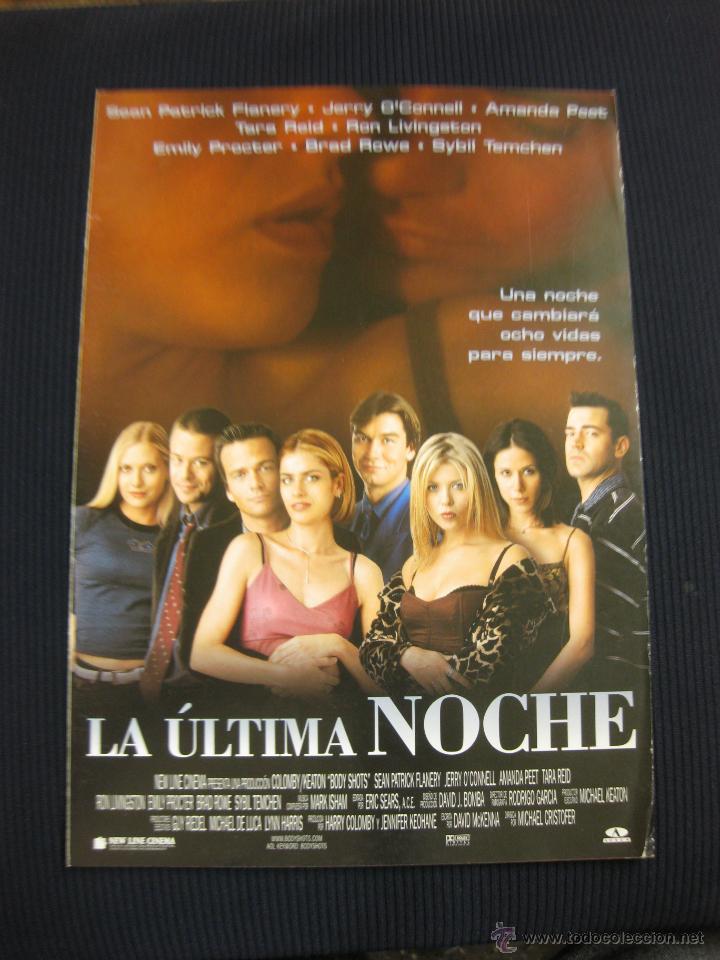 Cin&eacute;ma: LA ULTIMA NOCHE. SEAN PATRICK FLANERY.. GUIA PUBLICITARIA DOBLE DE LA PELICULA.