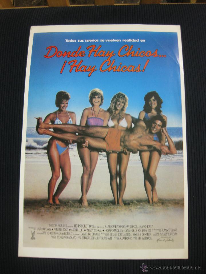 Cin&eacute;ma: DONDE HAY CHICOS... &iexcl; HAY CHICAS !.... GUIA PUBLICITARIA DE LA PELICULA.