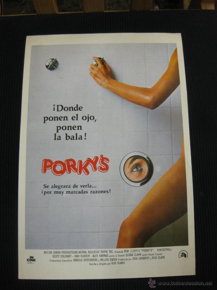 Cin&eacute;ma: PORKY'S.... GUIA PUBLICITARIA DE LA PELICULA