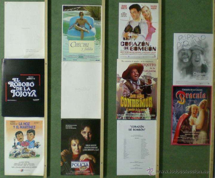 Cin&eacute;ma: TP78 ALVARO SAENZ DE HEREDIA COLECCION 4 GUIAS ORIGINALES + 7 DOSSIERS