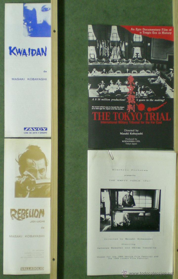 Cinema: TQ02 MASAKI KOBAYASHI COLECCION 3 GUIAS ORIGINALES + 1 DOSSIER