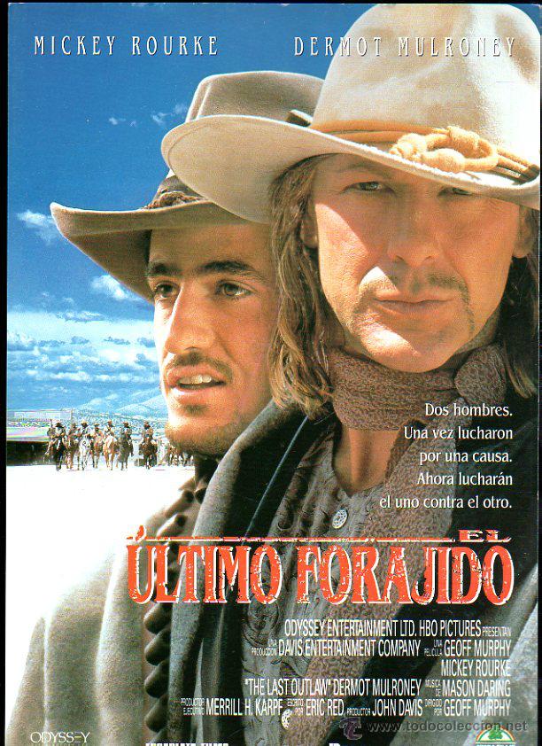 Cine: GUIA PUBLICITARIA DE LA PELICULA EL ULTIMO FORAJIDO. MICKEY ROURKE. DERMOT MULRONEY