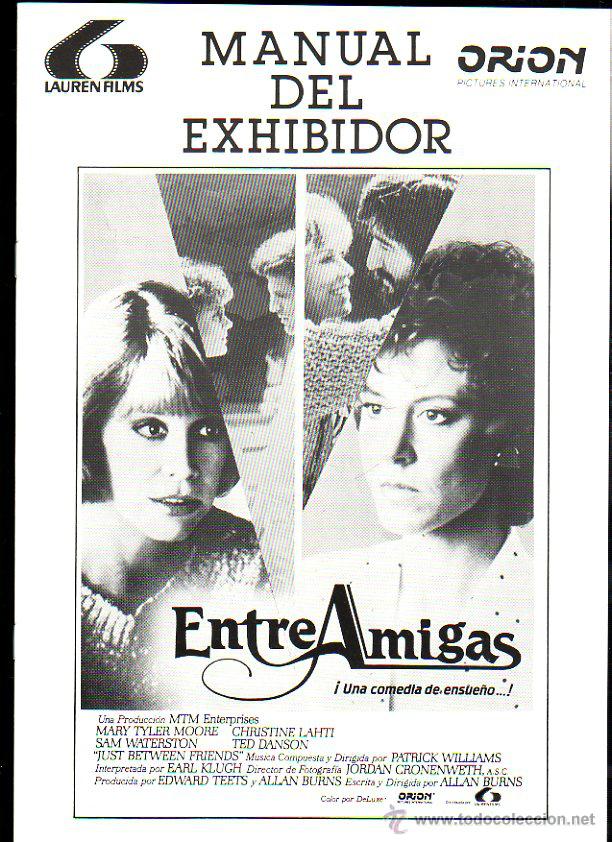 Cinema: GUIA PUBLICITARIA DE LA PELICULA MANUAL DEL EXHIBIDOR. ENTRE AMIGAS. MARY TYLER MOORE