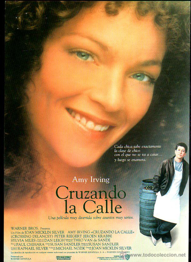 Cinema: GUIA PUBLICITARIA DE LA PELICULA CRUZANDO LA CALLE. AMY IRVING. PETER RIEGERT