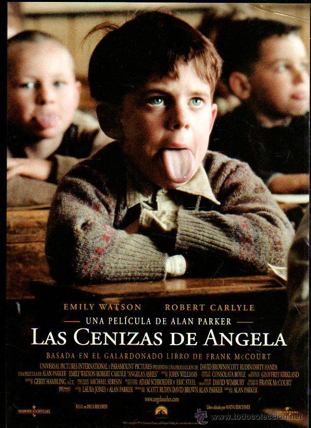 Kino: GUIA PUBLICITARIA DE LA PELICULA LAS CENIZAS DE ANGELA. EMILY WATSON. ROBERT CARLYLE