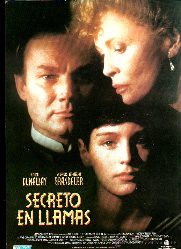 Cinema: GUIA PUBLICITARIA DE LA PELICULA SECRETO EN LLAMAS. FAYE DUNAWAY