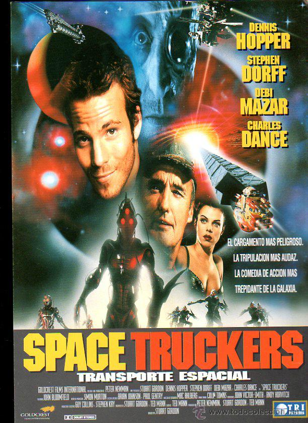 Cinema: GUIA PUBLICITARIA DE LA PELICULA SPACE TRUCKERS. TRANSPORTE ESPACIAL. DENNIS HOPPER