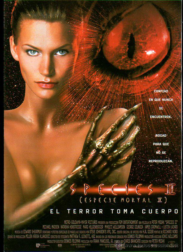 Cinema: GUIA PUBLICITARIA DE LA PELICULA ESPECIE MORTAL II. MICHAEL MADSEN