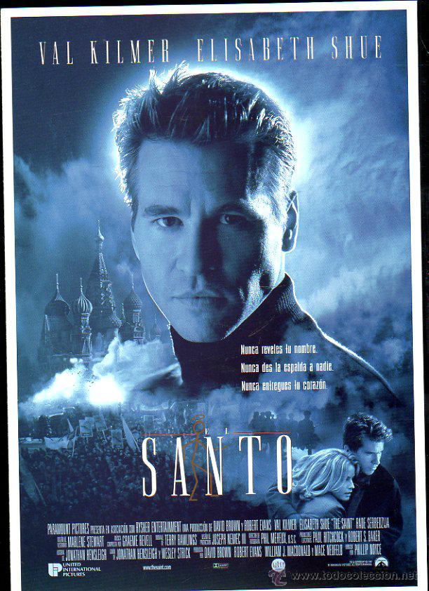 Cinema: GUIA PUBLICITARIA DE LA PELICULA EL SANTO. VAL KILMER. ELISABETH SHUE