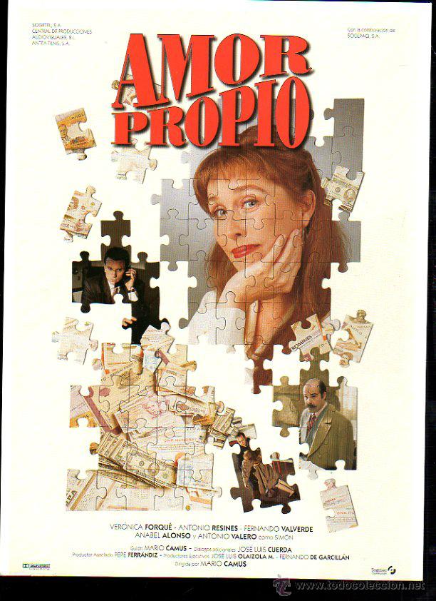 Cinema: GUIA PUBLICITARIA DE LA PELICULA AMOR PROPIO. VERONICA FORQU&Eacute;. ANTONIO RESINES.