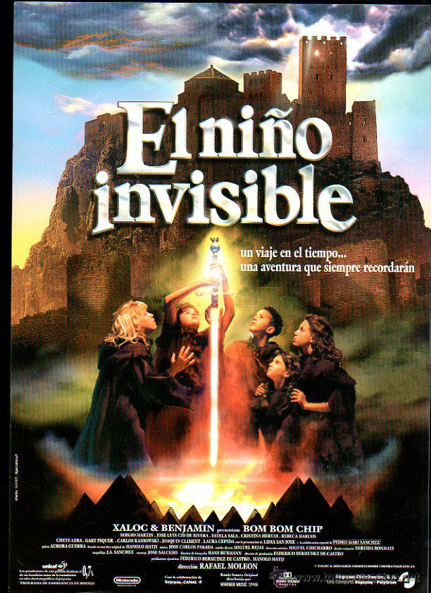Cinema: GUIA PUBLICITARIA DE LA PELICULA EL NI&Ntilde;O INVISIBLE. BOM BOM CHIP
