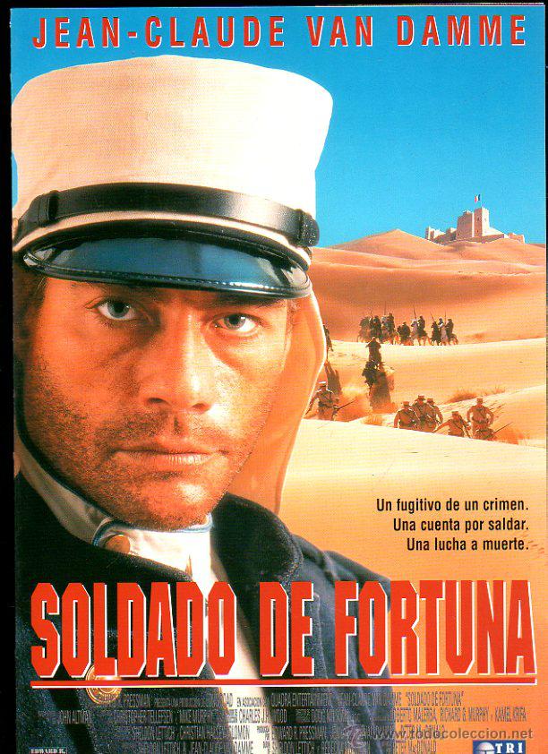 Cinema: GUIA PUBLICITARIA DE LA PELICULA SOLDADO DE FORTUNA. JEAN-CLAUDE VAN DAMME