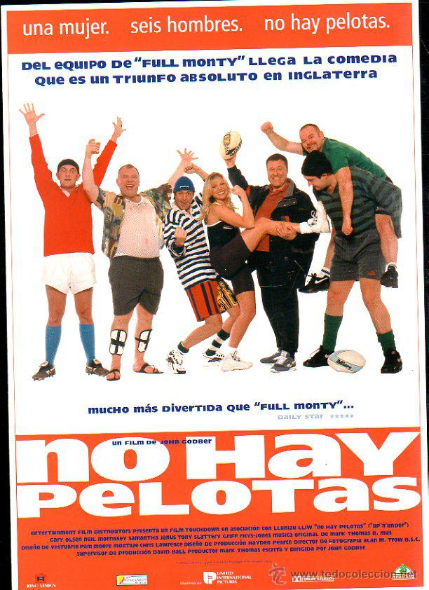Cinema: GUIA PUBLICITARIA DE LA PELICULA NO HAY PELOTAS. GARY OLSEN. RICHARD RIDINGS