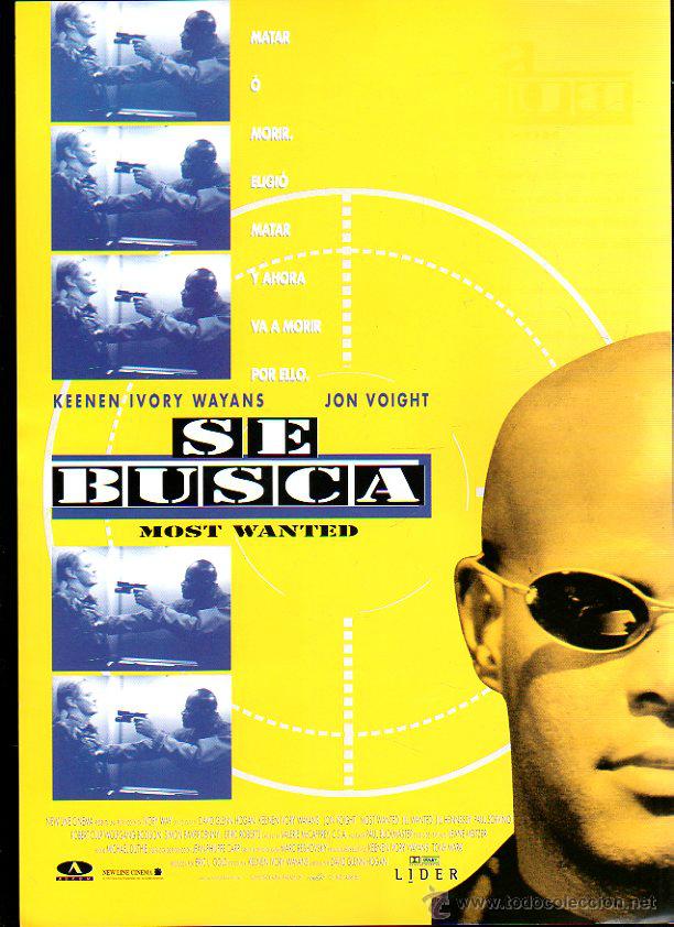 Cinema: GUIA PUBLICITARIA DE CINE DE LA PELICULA SE BUSCA. MOST WANTED. KEENEN IVORY WAYANS