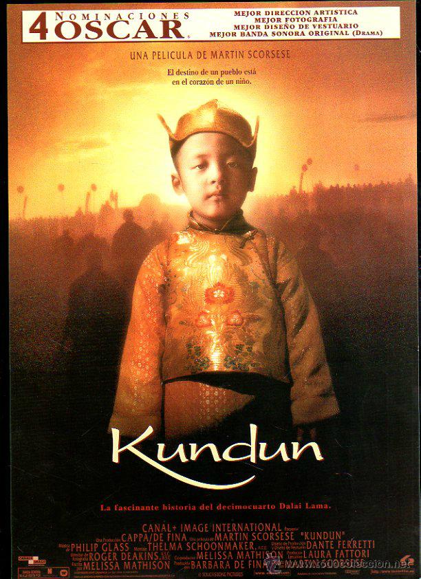 Cinema: GUIA PUBLICITARIA DE CINE DE LA PELICULA KUNDUN. TENZIN YESHI PAICHANG