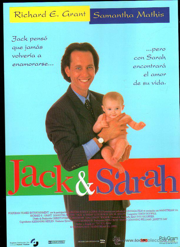 Cinema: GUIA PUBLICITARIA DE CINE DE LA PELICULA JACK & SARAH. RICHARD E.GRANT