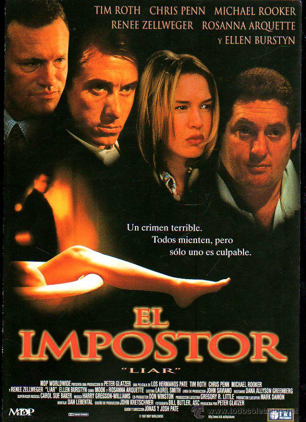 Kino: GUIA PUBLICITARIA DE CINE DE LA PELICULA EL IMPOSTOR. LIAR. TIM ROTH