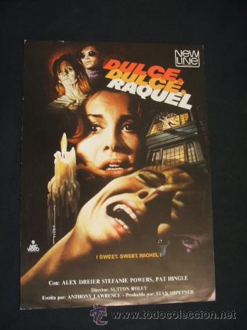 Cinema: GUIA PUBLICITARIA DE LA PELICULA - DULCE, DULCE, RAQUEL - STEFANIE POWERS -