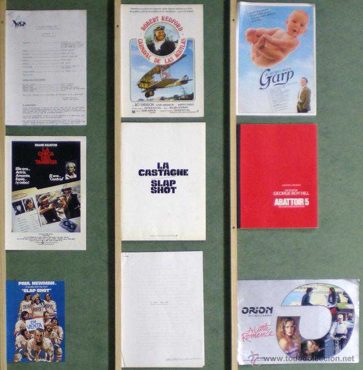 Cinema: TQ70 GEORGE ROY HILL COLECCION 3 GUIAS ORIGINALES + 1 PRESSBOOK + 4 DOSSIER