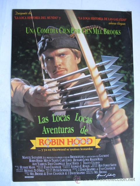 Cine: LAS LOCAS LOCAS AVENTURAS DE ROBIN HOOD 10GUIAS X 25&euro; O 100GUIASX130&euro;