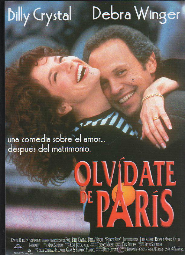 Kino: GUIA PUBLICITARIA DE CINE DE LA PELICULA OLVIDATE DE PARIS. BILLY CRYSTAL. DEBRA WINGER