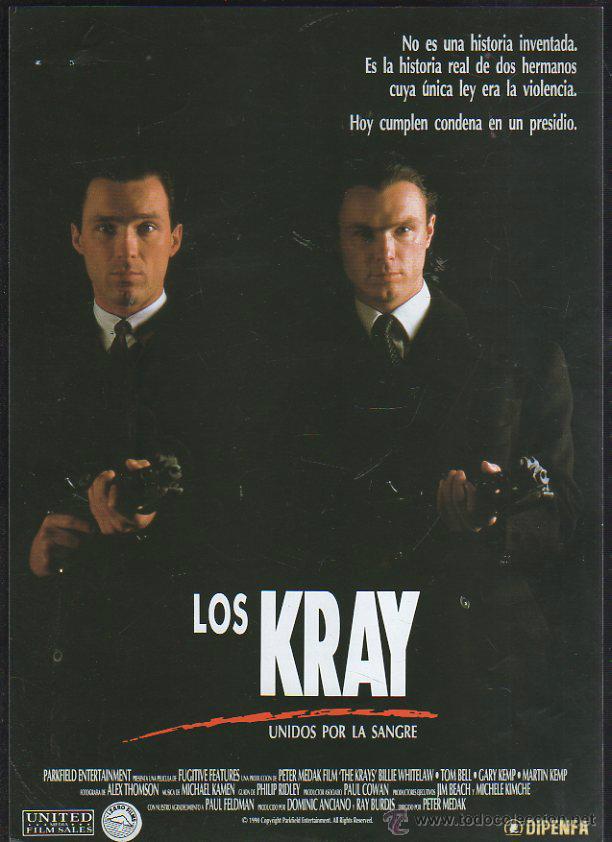 Cin&eacute;ma: GUIA PUBLICITARIA DE CINE DE LA PELICULA LOS KRAY. UNIDOS POR LA SANGRE.  VIOLET KRAY, JACK MCVITIE