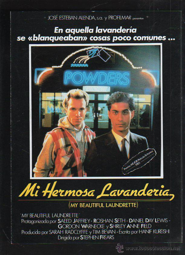 Cinema: GUIA PUBLICITARIA DE CINE DE LA PELICULA MI HERMOSA LAVANDERIA. DANIEL DAY LEWIS, SAEED JAFFREY