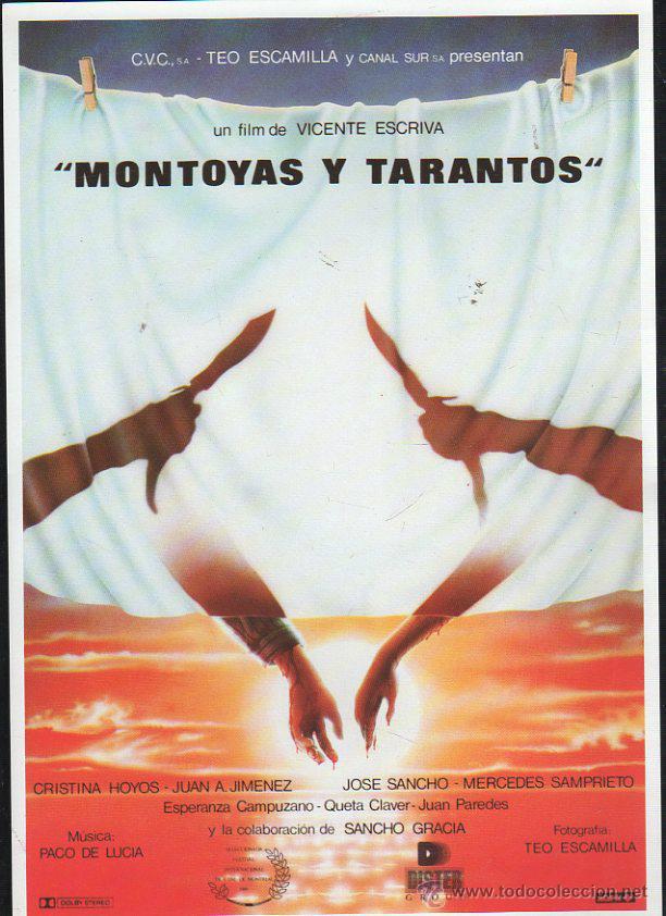 Cin&eacute;ma: GUIA PUBLICITARIA DE CINE DE LA PELICULA MONTOYAS Y TARANTOS. CRISTINA HOYOS, JUAN A.JIMENEZ