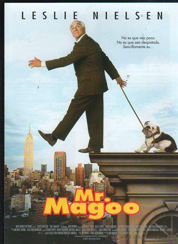Cin&eacute;ma: GUIA PUBLICITARIA DE CINE DE LA PELICULA MR.MAGOO. LESLIE NIELSEN