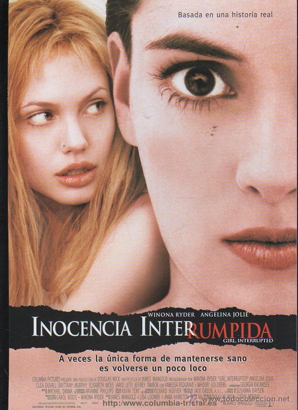 Cinema: GUIA PUBLICITARIA DE CINE DE LA PELICULA INOCENCIA INTERRUMPIDA. WINONA RYDER, ANGELINA JOLIE