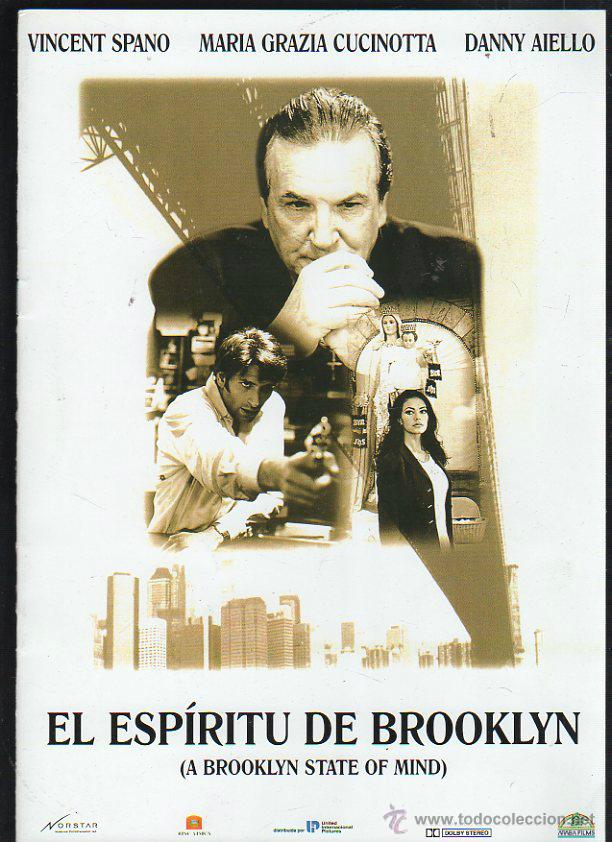 Cin&eacute;ma: GUIA PUBLICITARIA DE CINE DE LA PELICULA EL ESPIRITU DE BROOKLYN. VICENT SPANO, DANNY AIELLO