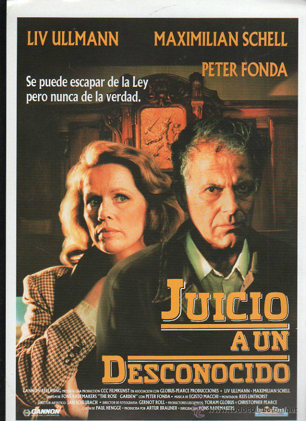 Cinema: GUIA PUBLICITARIA DE CINE DE LA PELICULA JUICIO A UN DESCONOCIDO. LIV ULLMANN, PETER FONDA