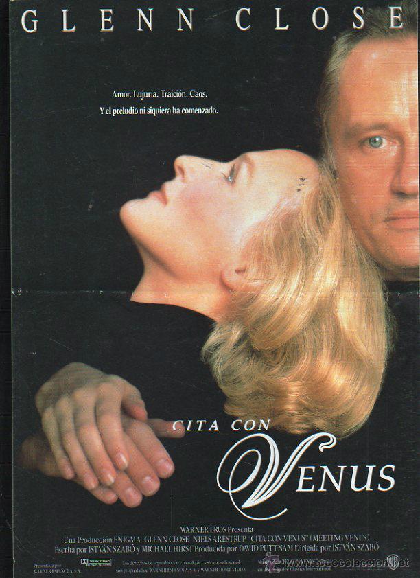 Cin&eacute;ma: GUIA PUBLICITARIA DE CINE DE LA PELICULA CITA CON VENUS. GLENN CLOSE