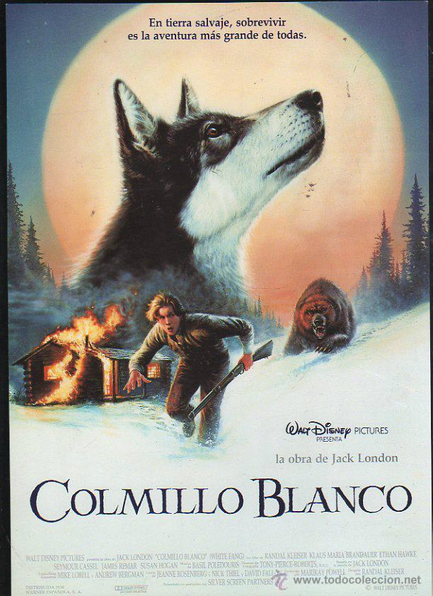 Cinema: GUIA PUBLICITARIA DE CINE DE LA PELICULA COLMILLO BLANCO. WALT DISNEY