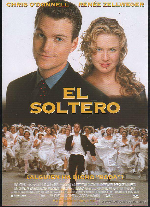 Kino: GUIA PUBLICITARIA DE CINE DE LA PELICULA EL SOLTERO. CHRIS O'DONNELL, RENNE ZELLWEGER
