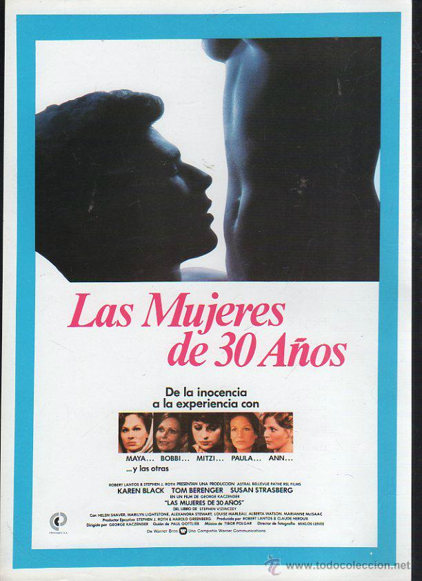 Cinema: GUIA PUBLICITARIA DE CINE DE LA PELICULA LAS MUJERES DE 30 A&Ntilde;OS. TOM BERENGER