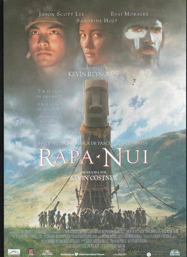 Cinema: GUIA PUBLICITARIA DE CINE DE LA PELICULA RAPA-NUI. JASON SCOTT LEE, ESAI MORALES