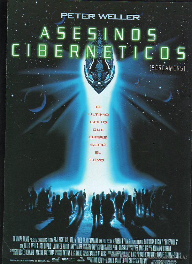 Cinema: GUIA PUBLICITARIA DE CINE DE LA PELICULA ASESINOS CIBERNETICOS. PETER WELLER, ROY DEPUIS