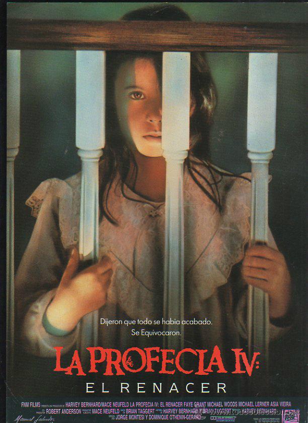 Cinema: GUIA PUBLICITARIA DE CINE DE LA PELICULA LA PROFECIA IV: EL RENACER. FAYE GRANT