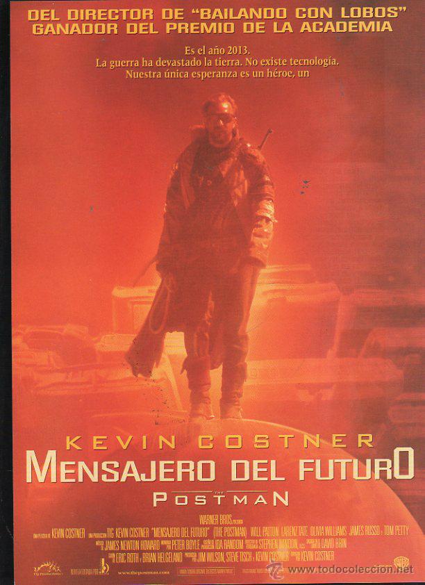Cin&eacute;ma: GUIA PUBLICITARIA DE CINE DE LA PELICULA MENSAJERO DEL FUTURO. KEVIN COSTNER