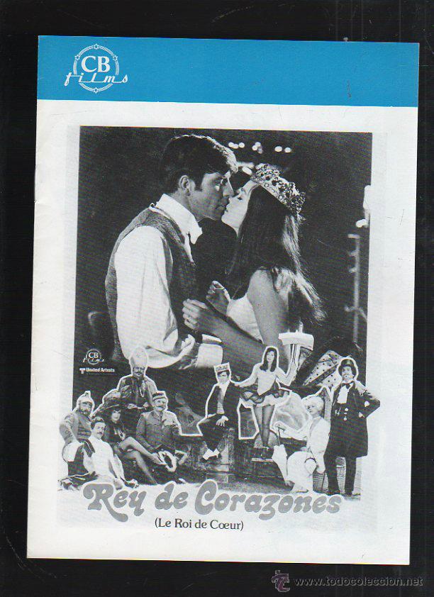 Cinema: GUIA PUBLICITARIA DE CINE DE LA PELICULA REY DE CORAZONES. ALAN BATES