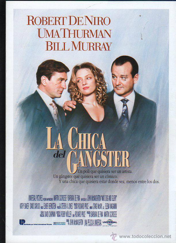 Cine: GUIA PUBLICITARIA DE CINE DE LA PELICULA LA CHICA DEL GANGSTER. ROBERT DE NIRO, UMA THURMAN