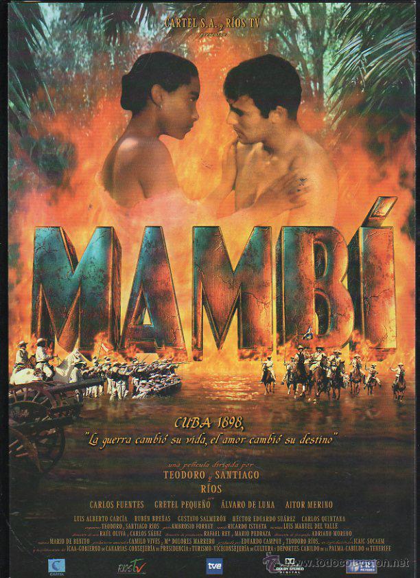 Cinema: GUIA PUBLICITARIA DE CINE DE LA PELICULA MAMBI. CUBA 1898. CARLOS FUENTES