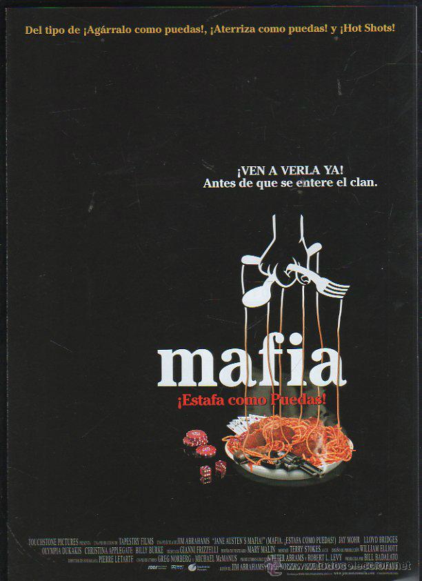 Cinema: GUIA PUBLICITARIA DE CINE DE LA PELICULA MAFIA, ESTAFA COMO PUEDAS. JAY MOHR