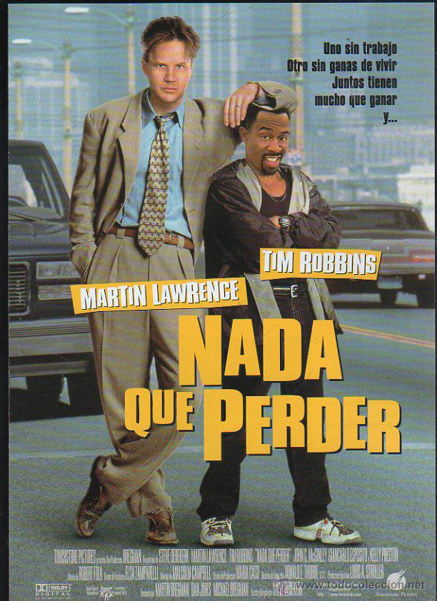 Cinema: GUIA PUBLICITARIA DE CINE DE LA PELICULA NADA QUE PERDER. MARTIN LAWRENCE, TIM ROBBINS