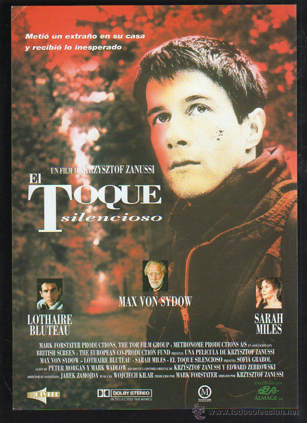 Cinema: GUIA PUBLICITARIA DE CINE DE LA PELICULA EL TOQUE SILENCIOSO. MAX VON SYDOW