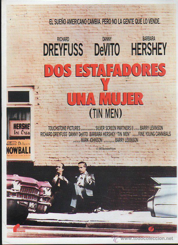 Cine: GUIA PUBLICITARIA DE CINE DE LA PELICULA DOS ESTAFADORES Y UNA MUJER. DANNY DEVITO