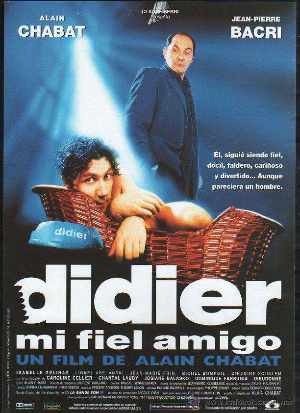 Cin&eacute;ma: GUIA PUBLICITARIA DE CINE DE LA PELICULA DIDIER MI FIEL AMIGO. ALAIN CHABAT