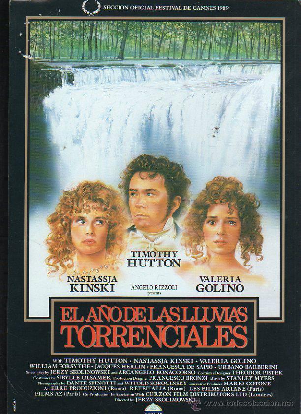 Cinema: GUIA PUBLICITARIA DE CINE DE LA PELICULA EL A&Ntilde;O DE LAS LLUVIAS TORRENCIALES. TIMOTHY HUTTON